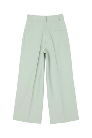 Pantalon wide legs - Vert