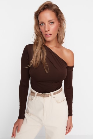 Body asymétrique - Marron