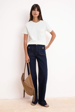 T-shirt regular - Écru