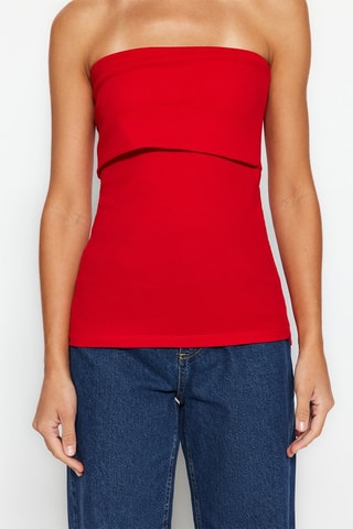 Top bustier - Rouge