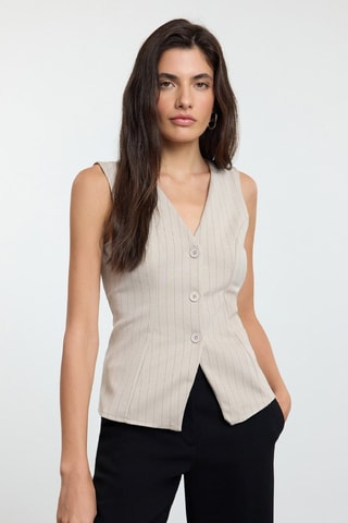 Gilet de costume - Taupe