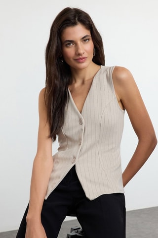 Gilet de costume - Taupe