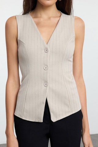 Gilet de costume - Taupe