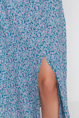 Jupe midi - Bleu