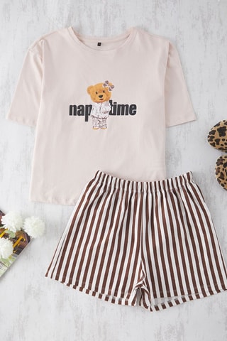 Pyjama - Blanc et marron