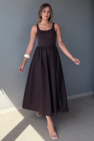 Robe patineuse - Marron