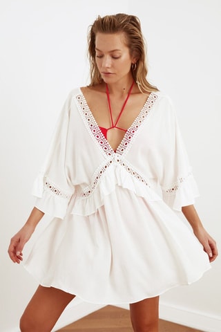 Robe de plage - Blanc