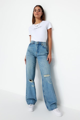Jean wide legs - Bleu