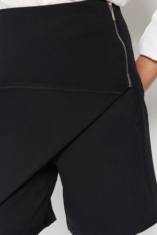 Jupe-short taille haute - Noir