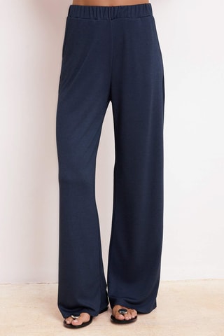 Top et pantalon taille haute - Bleu