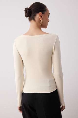 Top slim - Écru