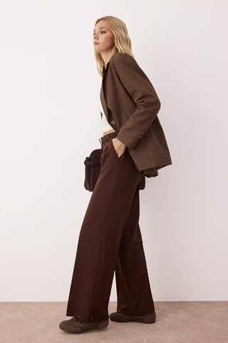 Pantalon droit - Marron
