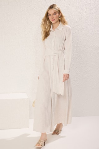 Robe chemise - Beige