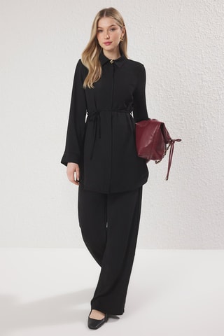 Chemisier et pantalon - Noir