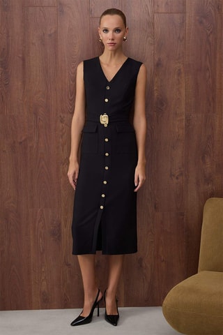 Robe midi - Noir