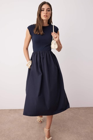 Robe patineuse - Bleu marine