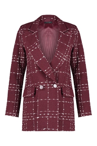 Veste oversize - Rouge et blanc