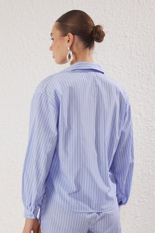 Chemisier et short - Blanc et bleu