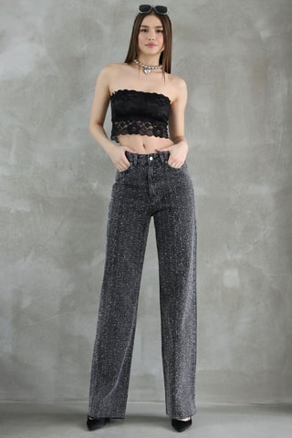 Jean wide legs - Noir