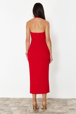 Robe fourreau - Rouge