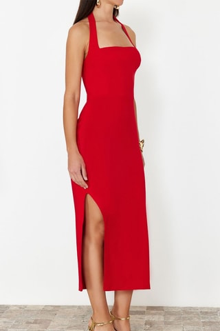 Robe fourreau - Rouge