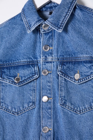Robe chemise en jean - Bleu