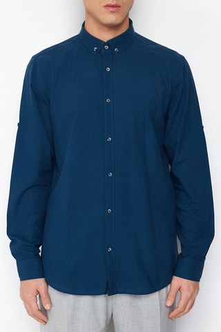 Chemise slim - Bleu