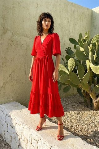 Robe longue - Rouge