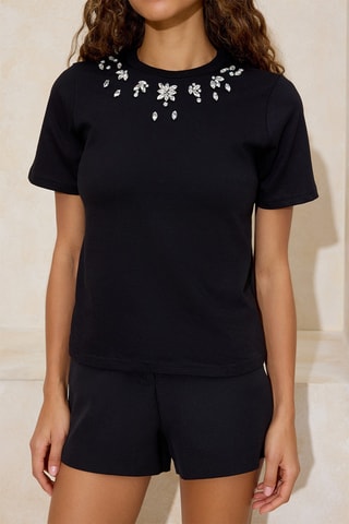 T-shirt regular - Noir