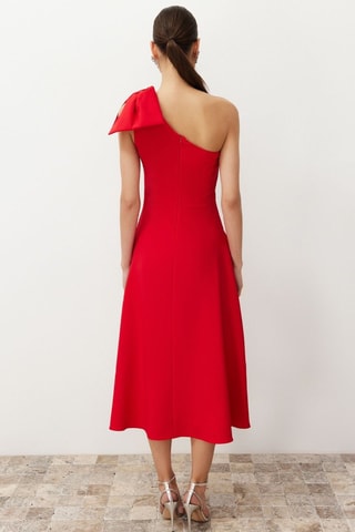 Robe asymétrique - Rouge