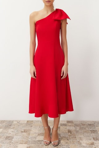 Robe asymétrique - Rouge
