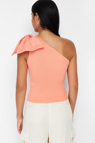 Top asymétrique - Orange
