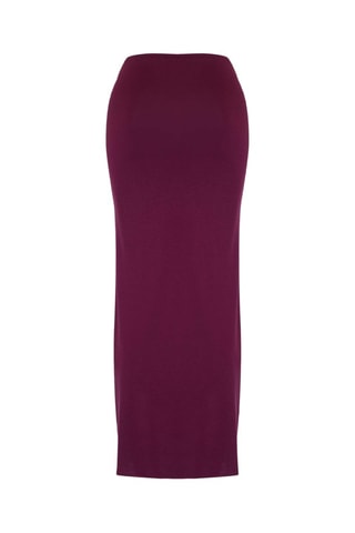 Jupe droite de plage taille haute - Violet