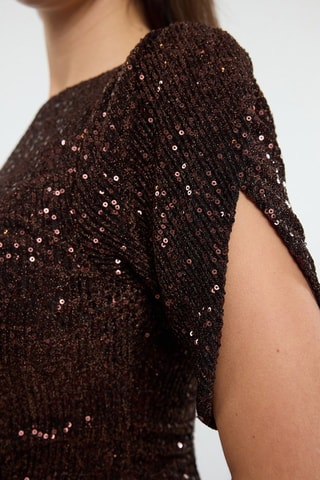 Robe fourreau - Marron