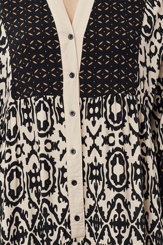 Robe longue - Blanc et noir