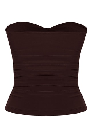Top bustier - Marron