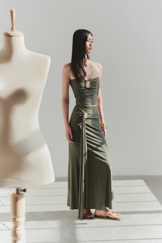 Top bustier - Vert