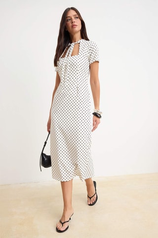 Robe midi - Blanc