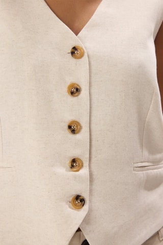 Gilet de costume regular - Beige