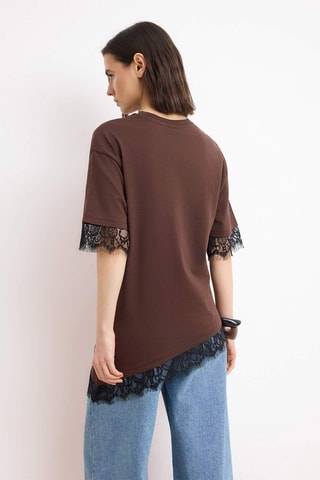 T-shirt regular - Marron