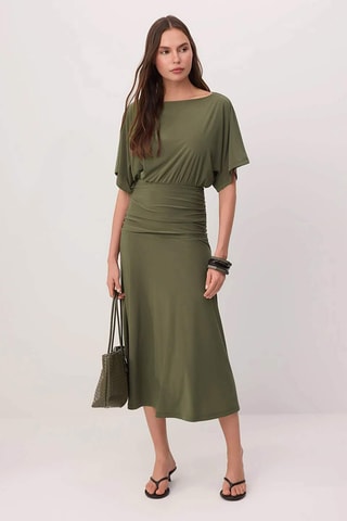 Robe midi - Kaki