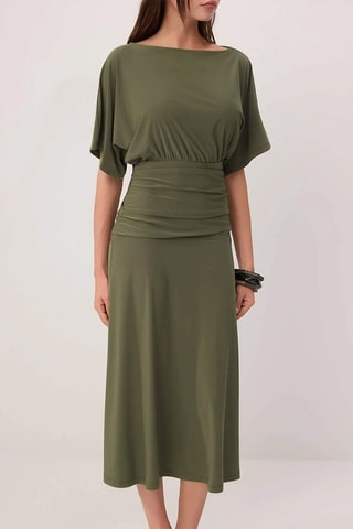 Robe midi - Kaki