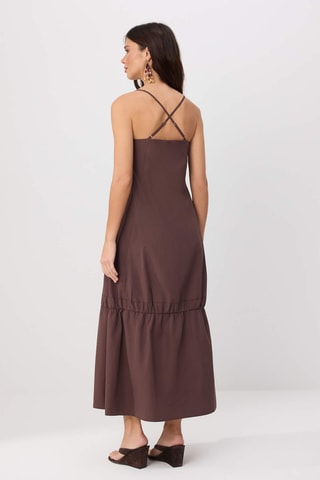 Robe longue - Marron