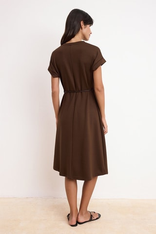 Robe droite - Marron