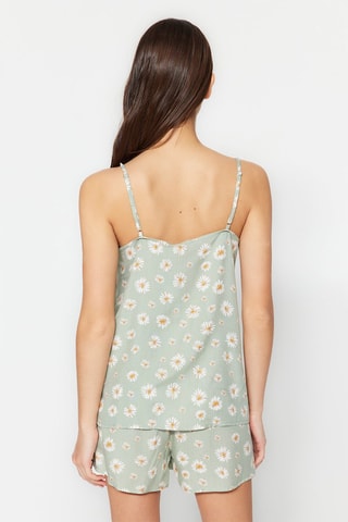 Pyjama - Blanc, beige et vert