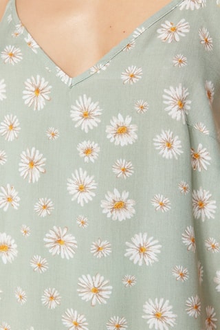 Pyjama - Blanc, beige et vert