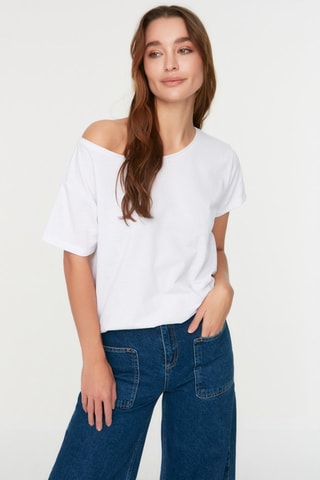T-shirt oversize - Blanc