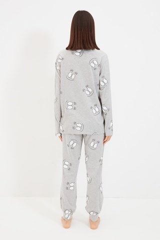 Pyjama - Gris et beige