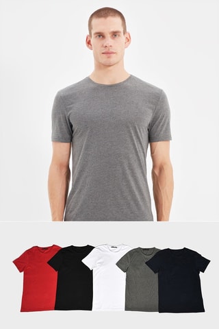 5 T-shirts - Noir