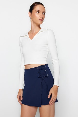 Jupe-short - Bleu marine